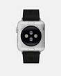 COACH®,APPLE WATCH® STRAP, 38MM and 40MM,Black,Back View