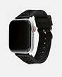 COACH®,APPLE WATCH® STRAP, 42MM AND 44MM,Black,Angle View