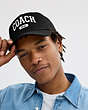 COACH®,COACH 1941 EMBROIDERED TRUCKER HAT,cottontwill,Black,Detail View