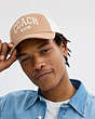 COACH®,COACH 1941 EMBROIDERED TRUCKER HAT,cottontwill,Light Saddle,Detail View