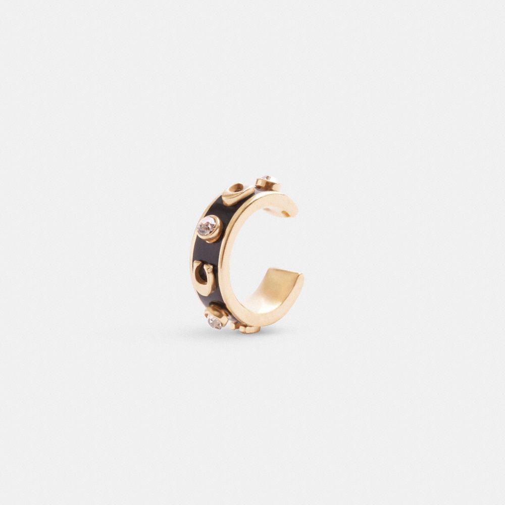 COACH®  Pavé Signature Stud Earrings