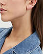 COACH®,PAVÉ BUTTERFLY EAR CUFF,Gold/Clear,Detail View