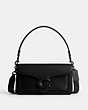 COACH®,TABBY SHOULDER BAG 26,Glovetanned Leather,Medium,Matte Black/Black,Front View
