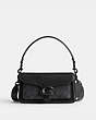 COACH®,TABBY SHOULDER BAG 20 IN SIGNATURE CANVAS,Signature Coated Canvas,Small,Matte Black/Charcoal/Black,Front View