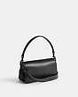 COACH®,TABBY SHOULDER BAG 20 IN SIGNATURE CANVAS,Signature Coated Canvas,Small,Matte Black/Charcoal/Black,Angle View