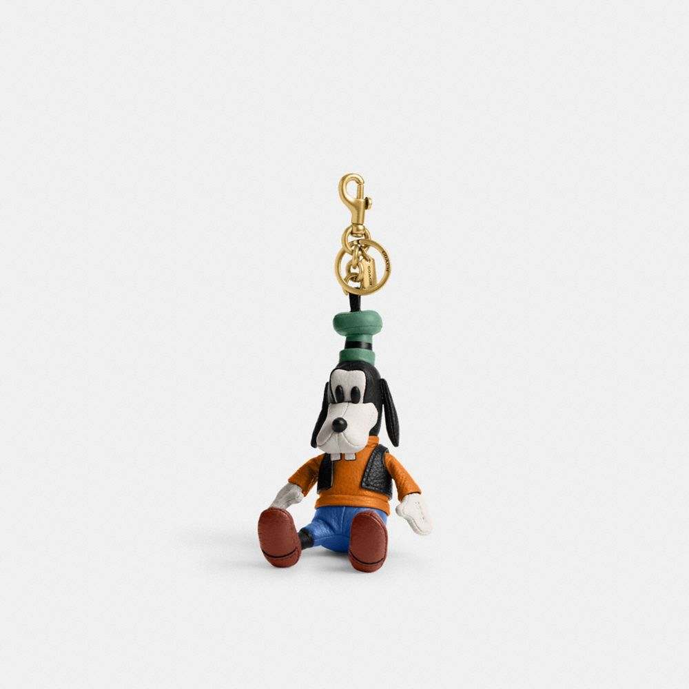 Coach Disney X  Goofy Collectible Bag Charm In Brass/chalk Multi