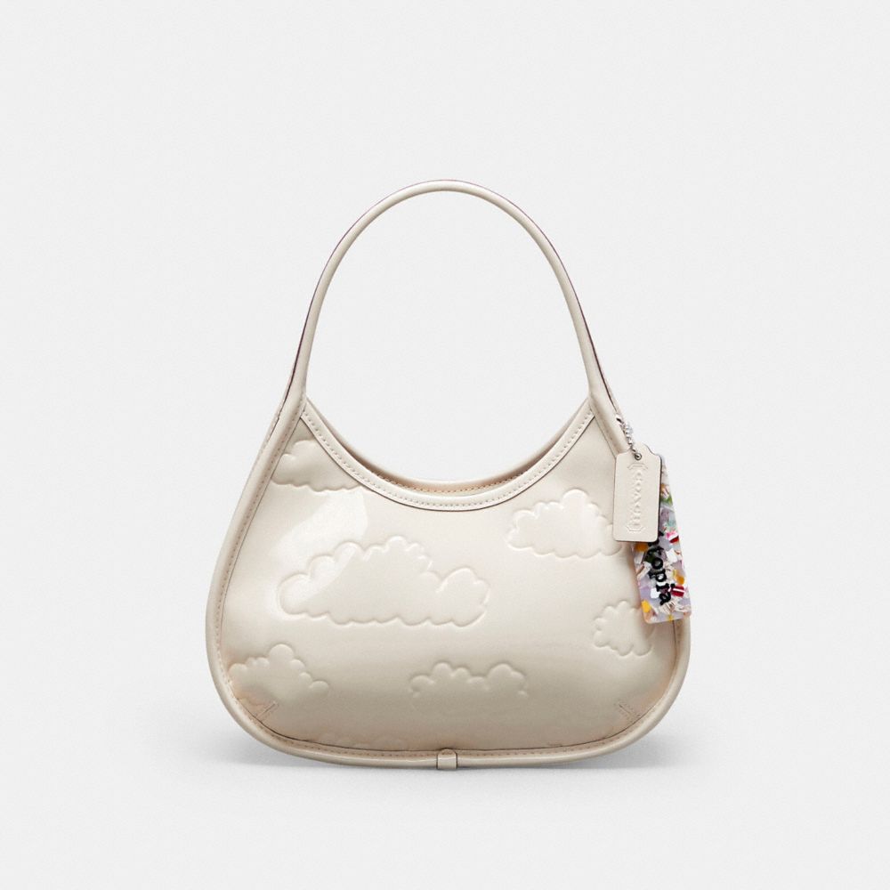 COACH®,Ergo In Crinkled Patent Coachtopia Leather: Embossed Cloud Print,Coachtopia Leather,Small,Cloud,Front View