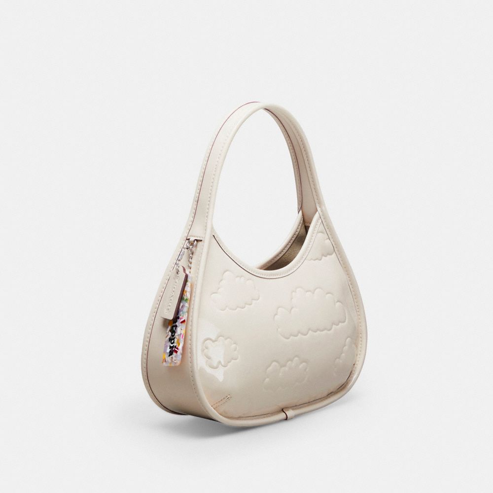 COACH®,Ergo In Crinkled Patent Coachtopia Leather: Embossed Cloud Print,Coachtopia Leather,Small,Cloud,Angle View