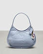 COACH®,Ergo in Crinkled Patent Leather: Embossed Cloud Print,Coachtopia Leather,Small,Twilight,Front View