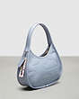 COACH®,Ergo in Crinkled Patent Leather: Embossed Cloud Print,Coachtopia Leather,Small,Twilight,Angle View