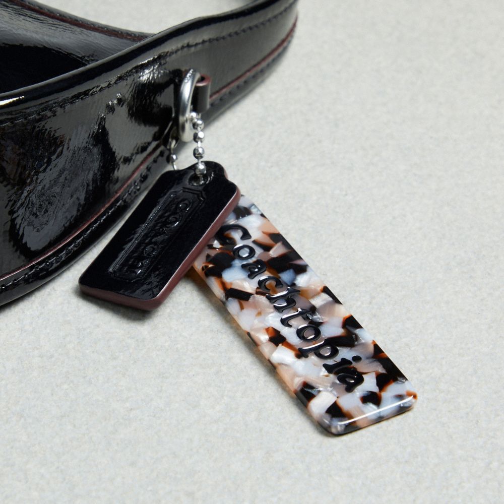 COACH®,Mini Ergo Bag In Crinkle Patent Coachtopia Leather,Recycled Polyester,Leather,Crossbody,Logo,Adjustable,Casual,Black,Group View