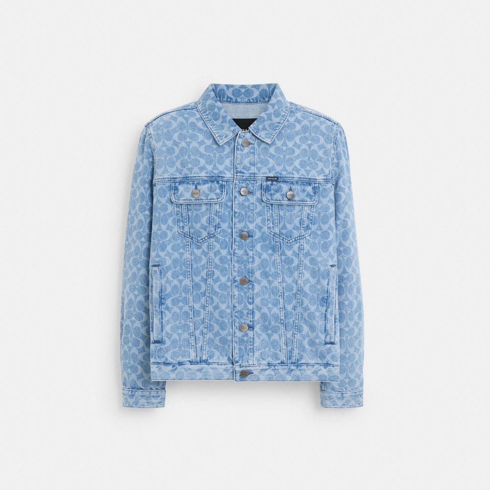 Coach Signature Denim Jacket International Shipping