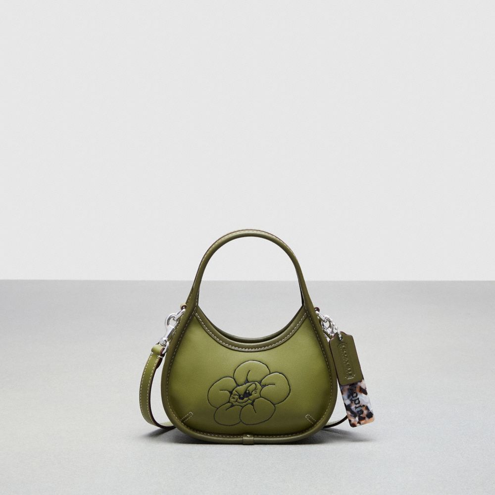 Mini Ergo Bag With Crossbody Strap In Coachtopia Leather: Flower