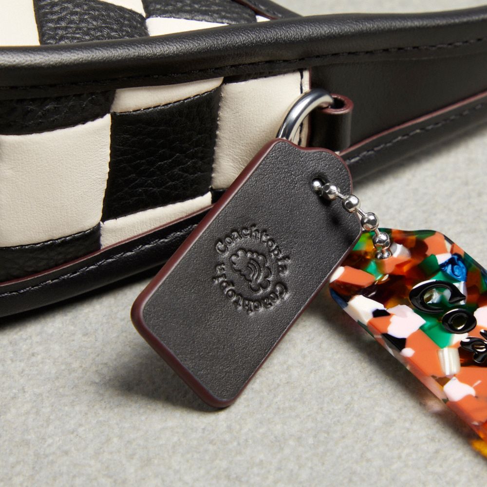 COACH®,Mini Ergo Bag In Checkerboard Upcrafted Leather,