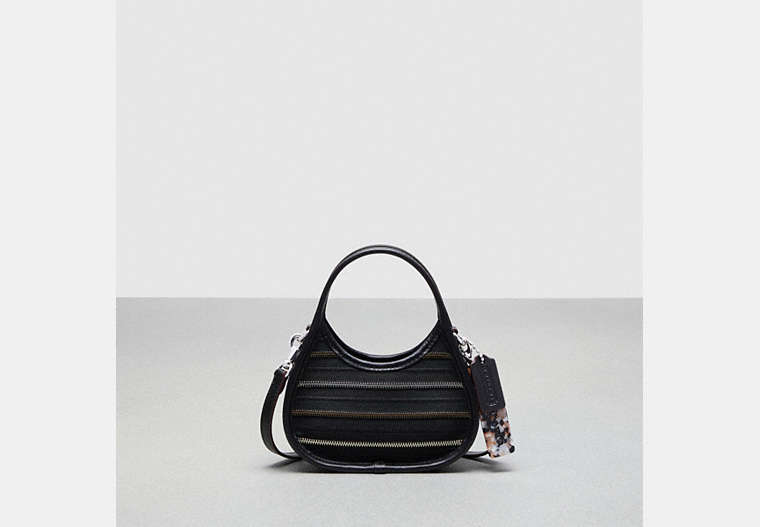 Coach Outlet Mini Ergo Bag With Crossbody Strap In Upcrafted Zippers In Black