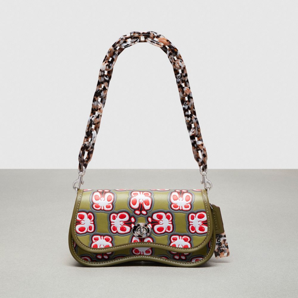 Wavy Dinky Bag In Coachtopia Leather Butterfly Print Coachtopia