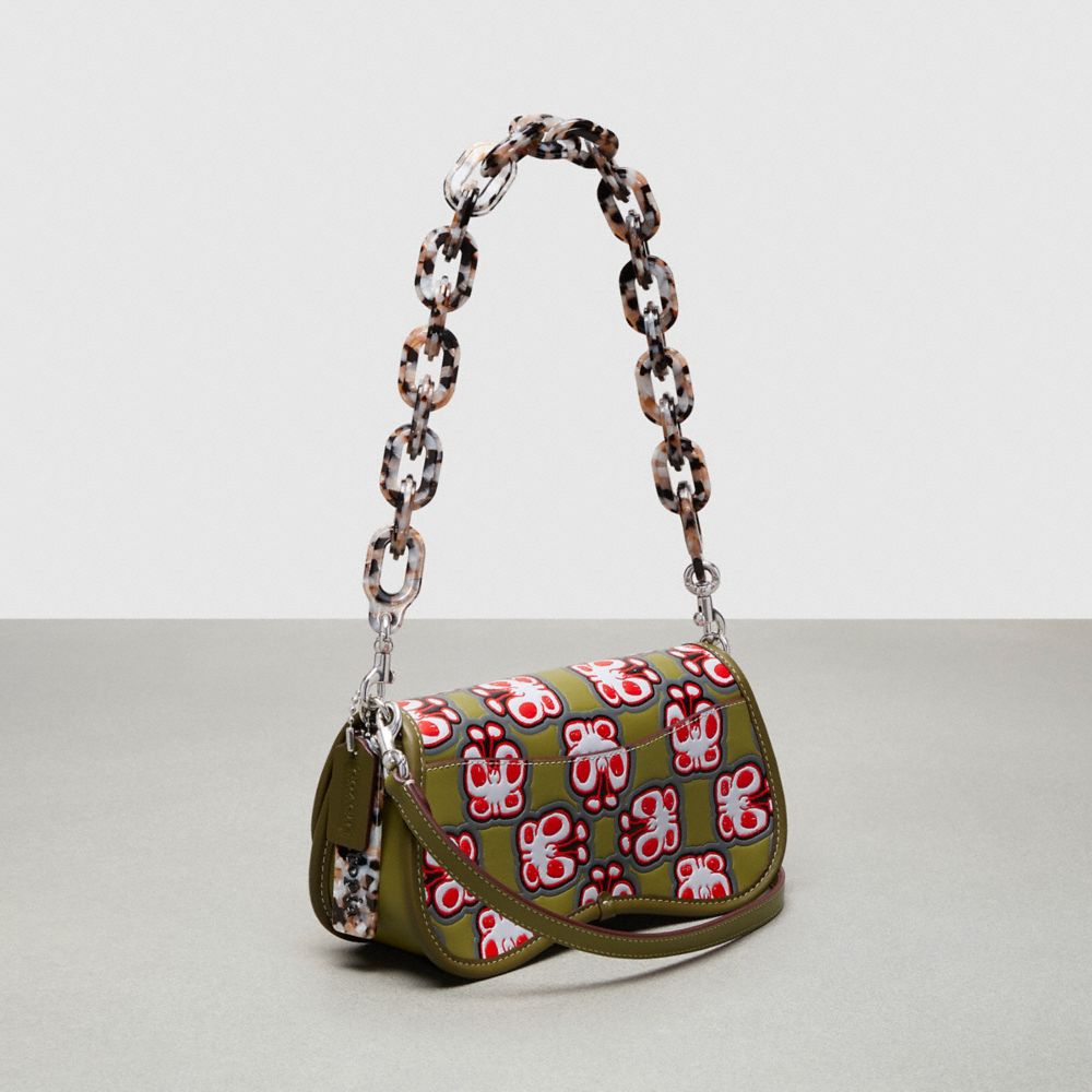 Wavy Dinky Bag In Coachtopia Leather Butterfly Print Coachtopia