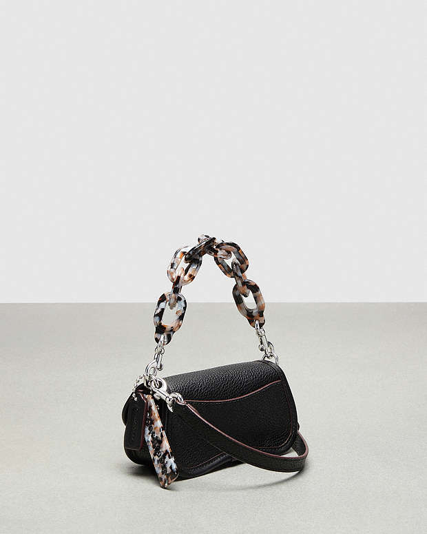 Mini Wavy Dinky Bag With Crossbody Strap In Coachtopia Leather