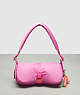 COACH®,Coachtopia Loop Puffy Wavy Dinky Bag,Recycled Polyester,Medium,Bright Magenta,Front View