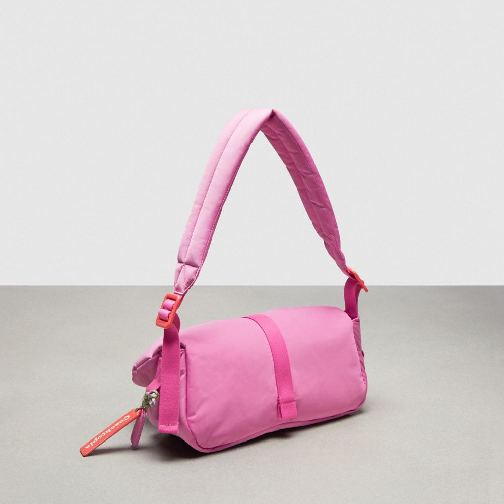 COACH®,Coachtopia Loop Puffy Wavy Dinky Bag,Medium,Coachtopia Loop,Bright Magenta,Angle View