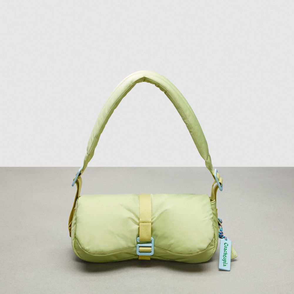 COACH®,Coachtopia Loop Puffy Wavy Dinky Bag,Medium,Coachtopia Loop,Pale Lime,Front View