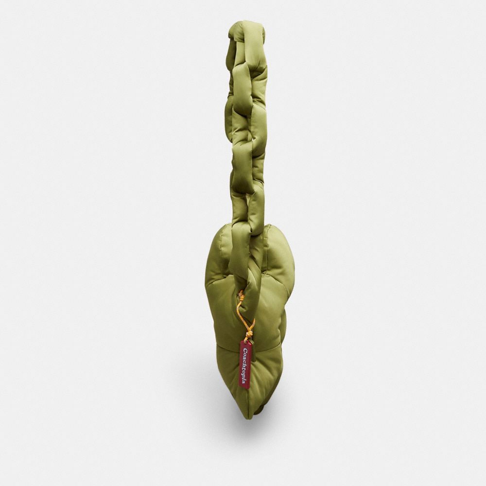 COACH®,Coachtopia Loop Puffy Flower Bag,Recycled Polyester,Lining Recycled Polyester,Shoulder Bag,Plastic,3D Embellishment...,Olive,Group View