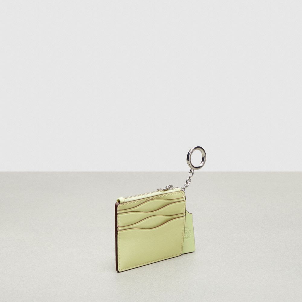 Wazy Zip Card Case With Key Ring In Coachtopia Leather