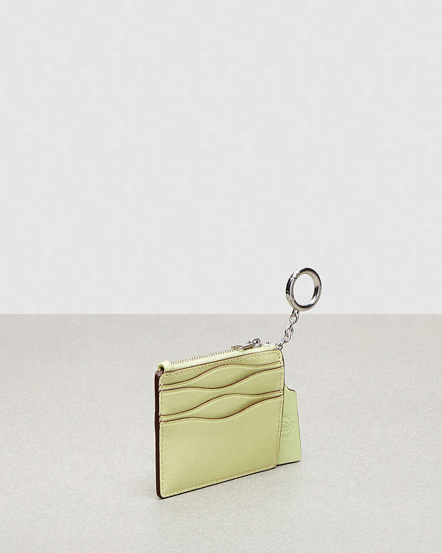 Wazy Zip Card Case With Key Ring In Coachtopia Leather