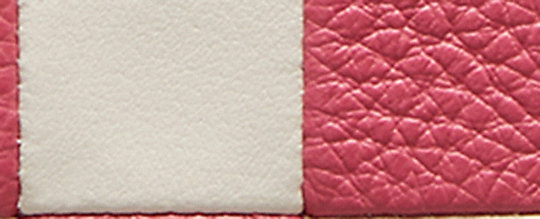 COACH®,Zip Around Wallet In Wavy Stripe Upcrafted Leather,Mini,Checkerboard,Pink/Chalk