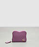 COACH®,Wavy Zip Around Wallet in Coachtopia Leather,Lilac Berry,Front View