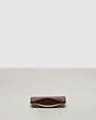 COACH®,Étui-cartes ondulé en cuir Coachtopia : Imprimé de chenille,Noir,Inside View,Top View