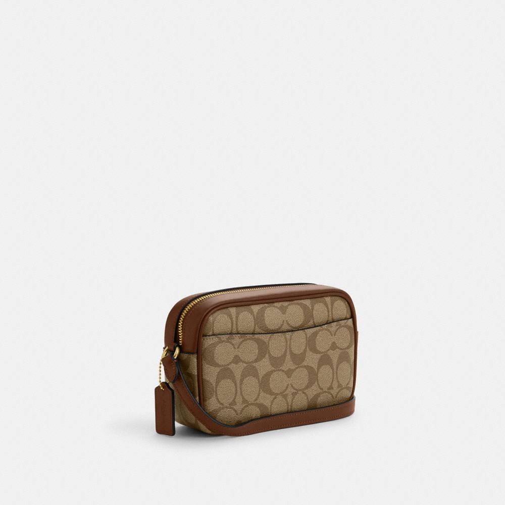 Coach camera bag online tan rust