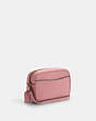 COACH®,MINI JAMIE CAMERA BAG,Pebbled Leather,Small,Gold/True Pink,Angle View