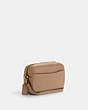 COACH®,MINI JAMIE CAMERA BAG,Pebbled Leather,Small,Gold/Taupe,Angle View