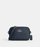 COACH®,MINI JAMIE CAMERA BAG,Pebbled Leather,Small,Silver/Denim,Front View