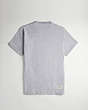 COACH®,Relaxed T Shirt: Flower Pot,Grey Multi.,Back View