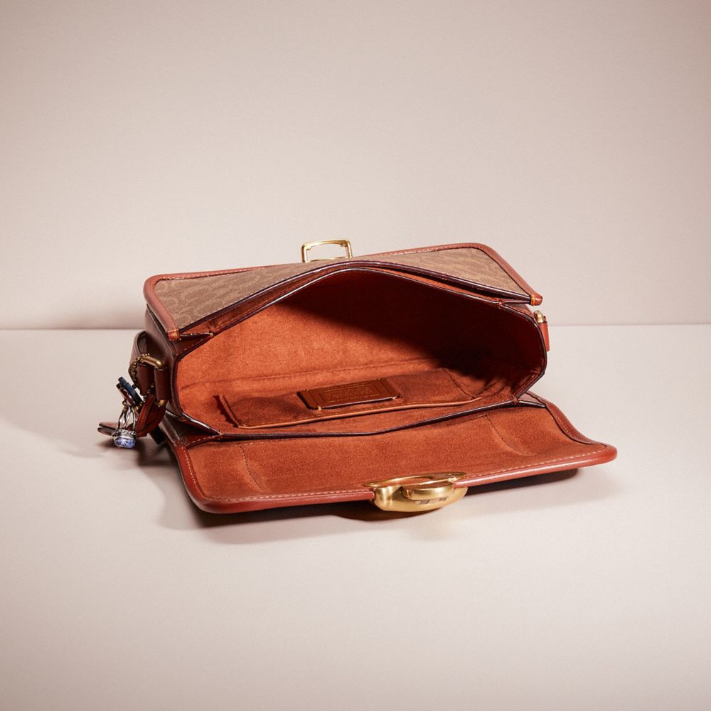 COACH®,Upcrafted Studio Shoulder Bag In Signature Canvas,,Inside View,Top View