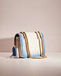 COACH®,UPCRAFTED MADISON SHOULDER BAG WITH QUILTING,Denim Dream,Brass/Chalk,Angle View