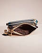 COACH®,UPCRAFTED TRIPLE-UP CREATION,Polished Pebble Leather,Brass/Blue,Inside View,Top View