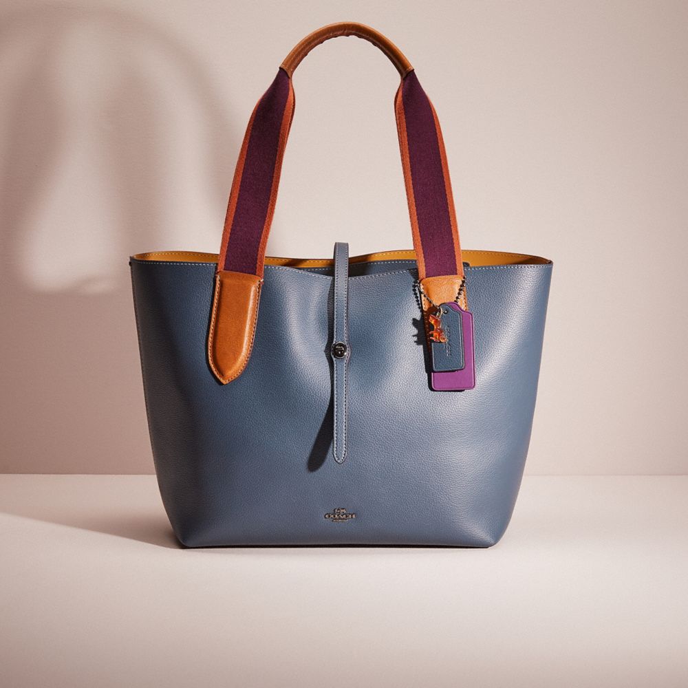 Coach market tote online blue