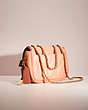COACH®,UPCRAFTED PILLOW MADISON SHOULDER BAG WITH QUILTING,Nappa leather,Medium,Brass/Light Coral,Angle View
