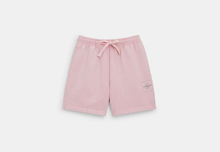 Coach Outlet Garment Dye Track Shorts In Dusty Pink