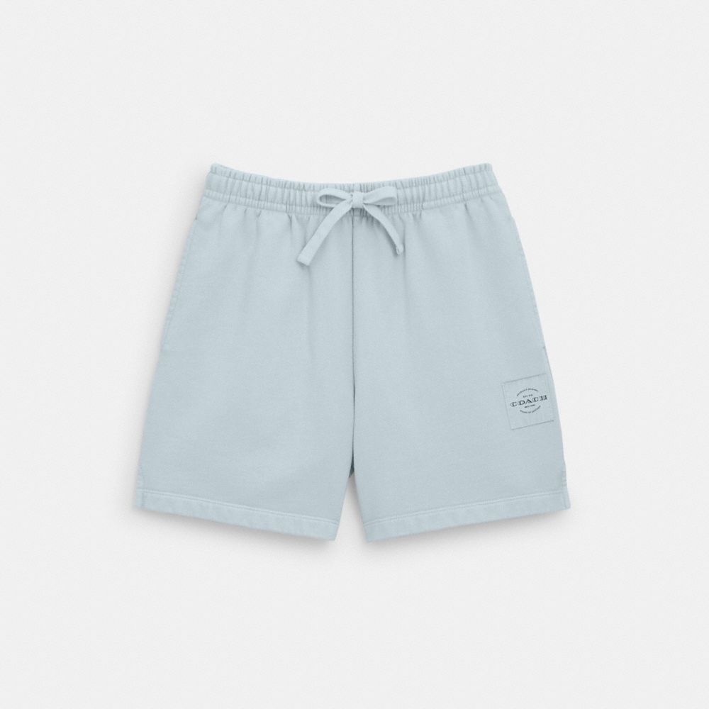 Coach Outlet Garment Dye Track Shorts In Dusty Blue