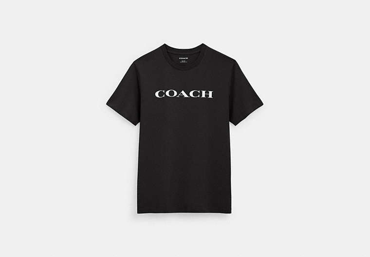 COACH®,SIGNATURE T-SHIRT,Black,Front View image number 0