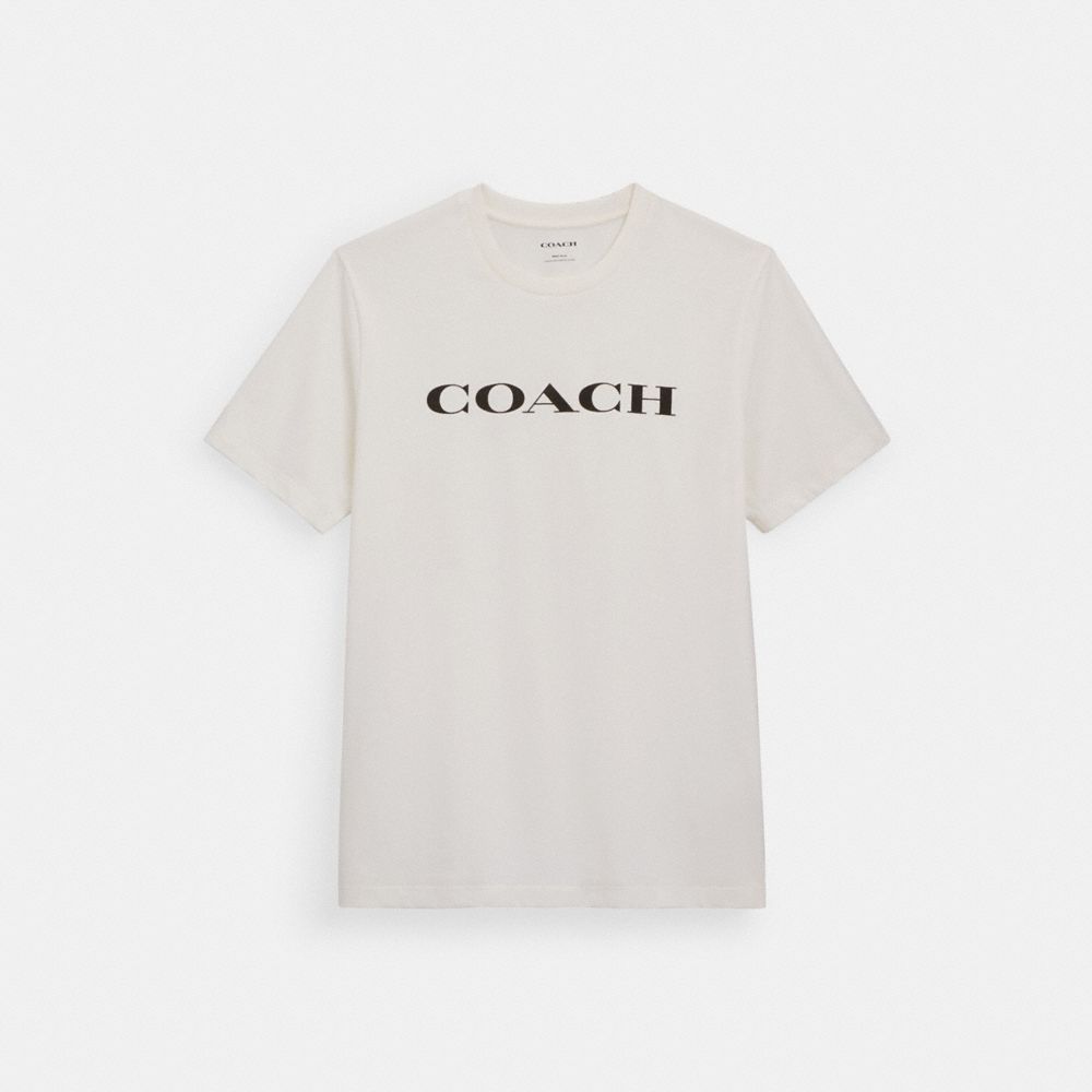 COACH®,SIGNATURE T-SHIRT,White,Front View image number 0