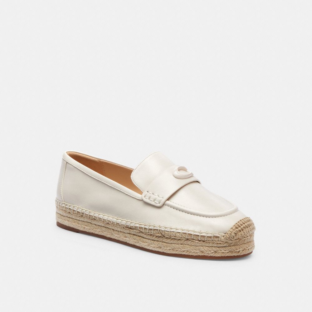 COACH®,ESPADRILLE CAMILLA,Craie,Front View