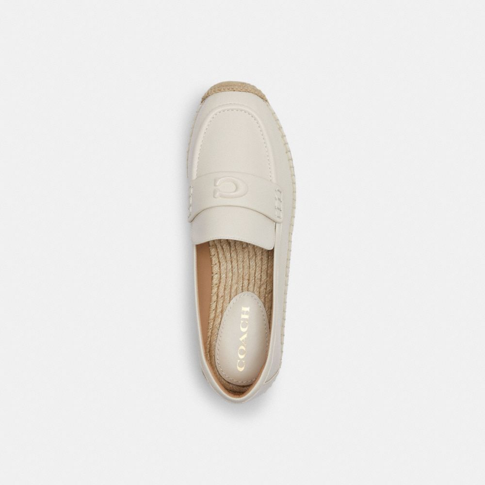 COACH®,CAMILLA ESPADRILLE,Chalk,Inside View,Top View