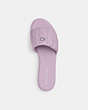 COACH®,HOLLY SANDAL WITH QUILTING,Leather,Soft Purple,Inside View,Top View