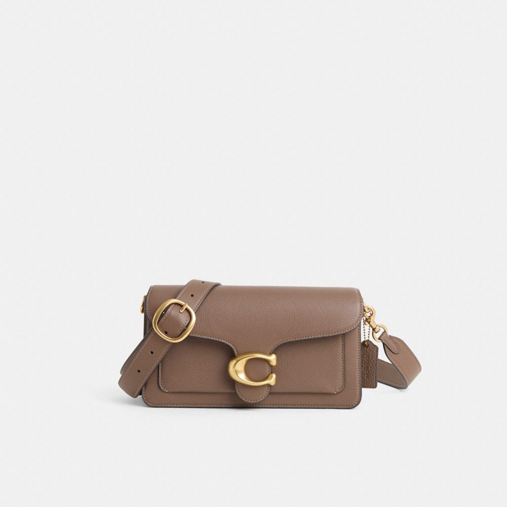 Coach Restored Tabby Shoulder Bag 26 In Brass/dark Stone