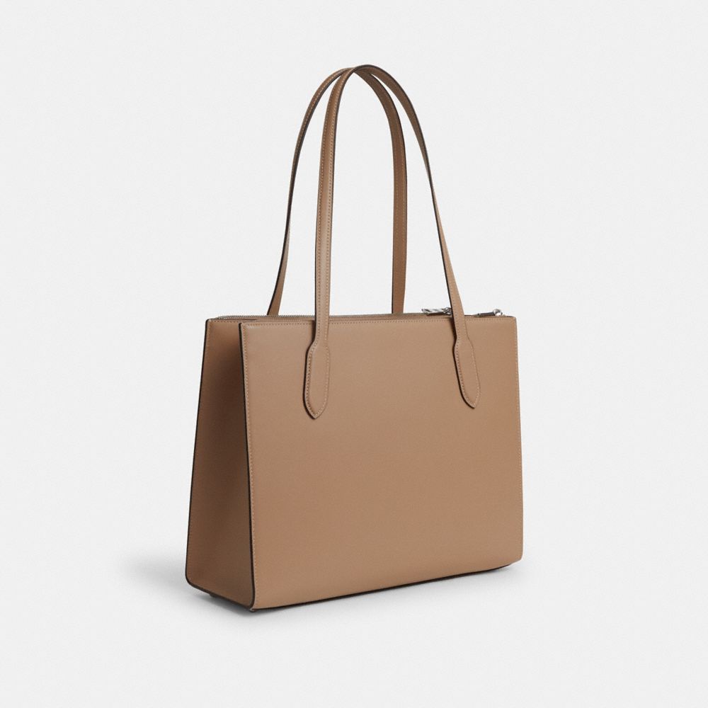 Coach leather 2025 tote outlet